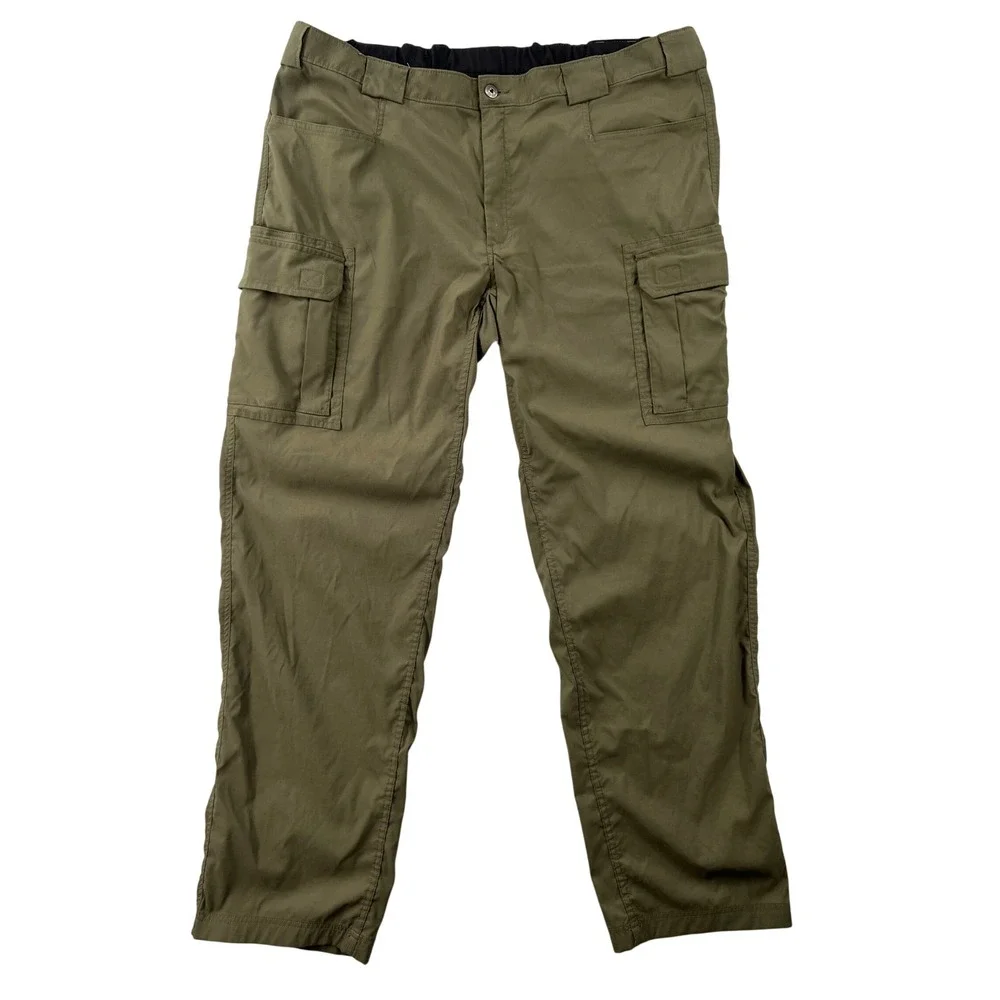 Duluth Trading Dry on the Fly Cargo Pants Men 2XL x 36 (44x35) Olive Green 71700